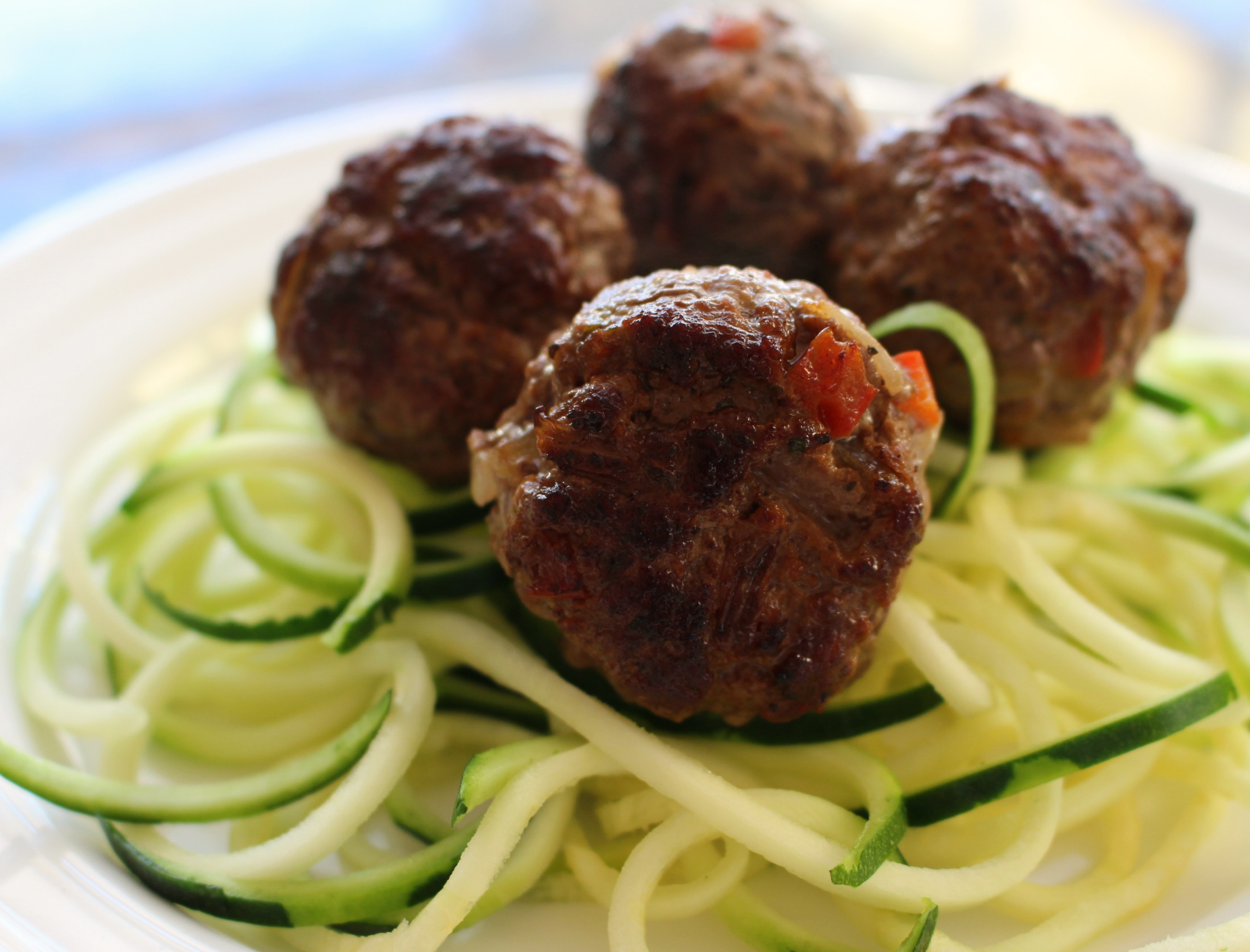 Courgetti and Meatballs
