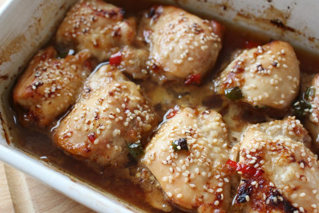 Sticky Asian Chicken Thighs